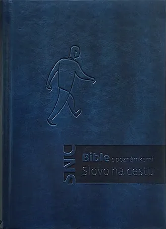 Bible s poznámkami - Slovo na cestu, velký formát, pevná vazba, tmavě modrá, 