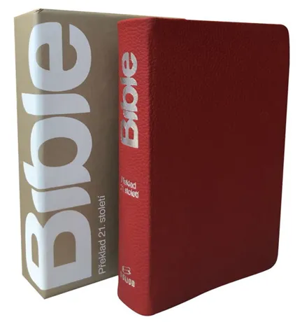 Bible21, kapesní Coral, pravá kůže, etuje