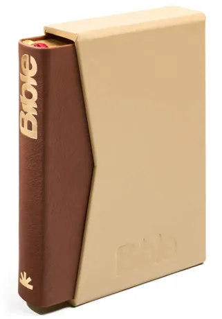 Bible21, kapesní Cocoa, pravá hovězí kůže, etuje