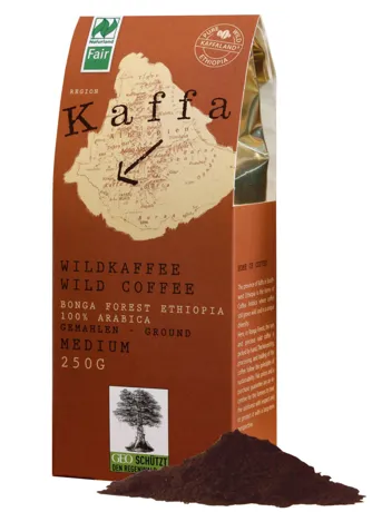 Kaffa - divoká etiopská káva, medium, mletá, 250 g