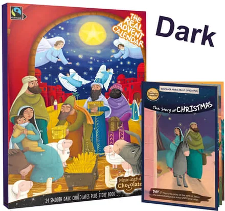 Adventní kalendář 2025 s hořkou čokoládou
