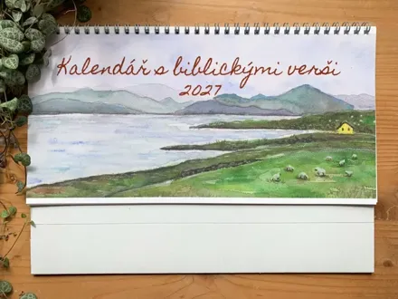 Stolní kalendář s biblickými verši