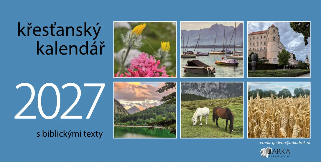 Křesťanský kalendář 2027 s biblickými texty